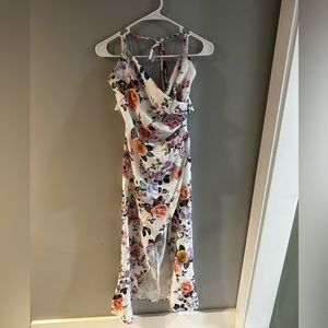 NWOT Floral Slit Dress